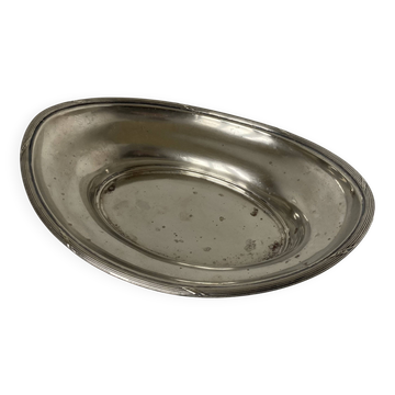 Oval silver-plated tray in the Louis XVI style by Mappin & Webb, London.