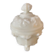 Bonbonnière or sugar bowl in white opaline portieux table art.