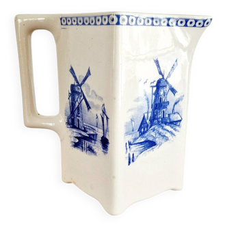 Antique Villeroy and Boch fine earthenware pitcher, 19th century