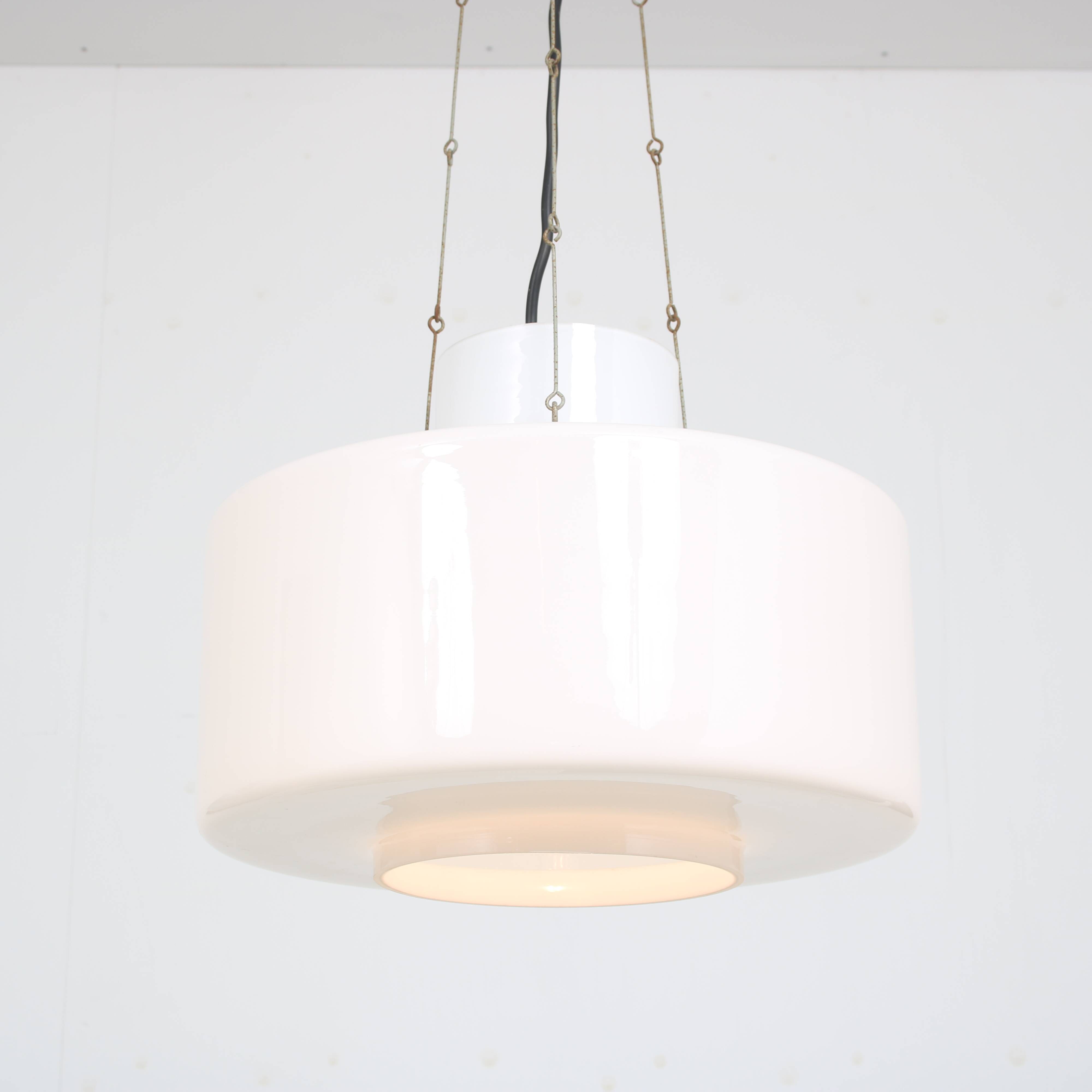 1970s Hanging lamp by Herbert Proft for Glashütte Limburg, Germany