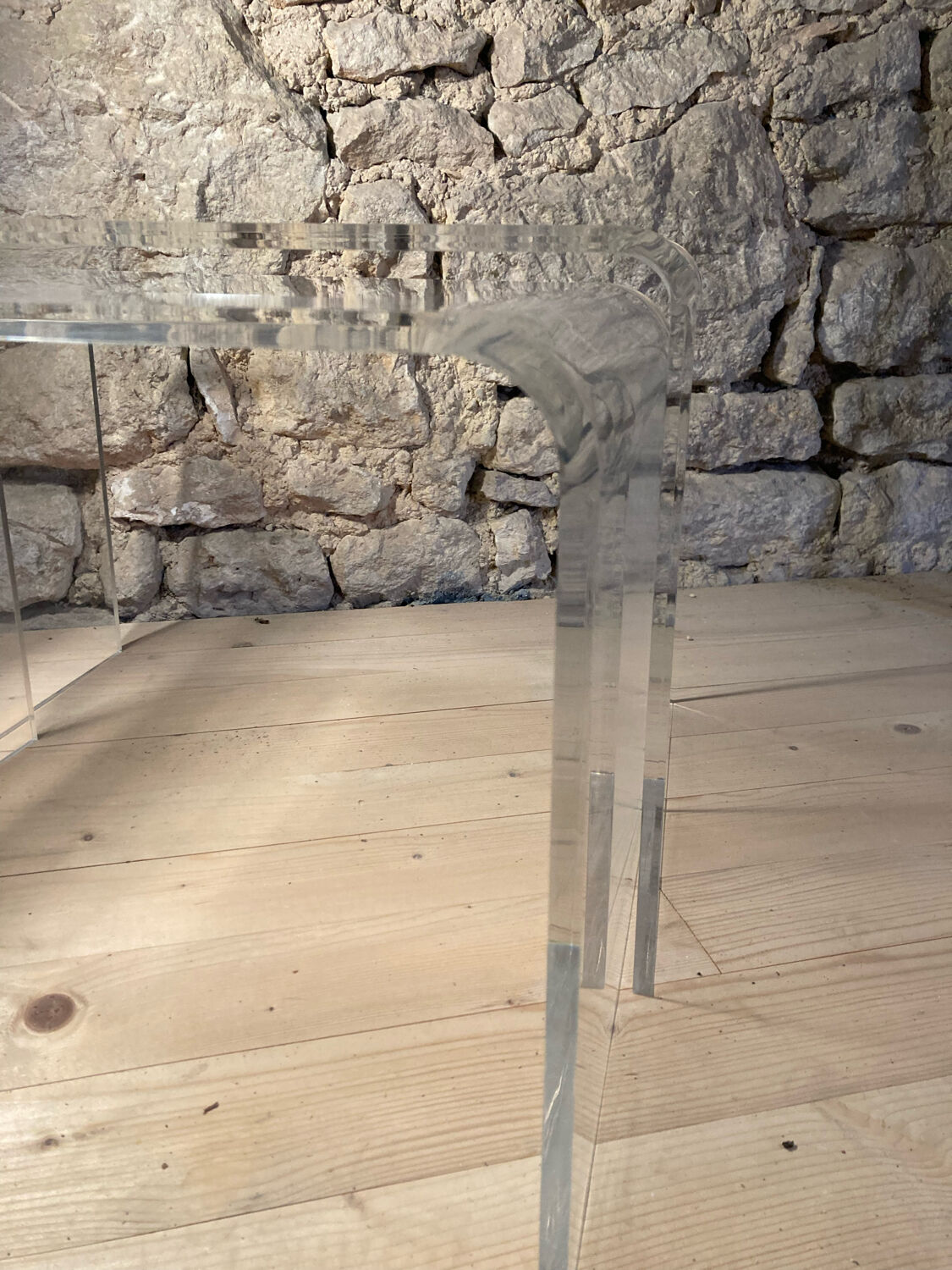 Plexisglas trundle coffee tables