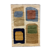 Tapis afghan chobi art déco rug 190x130 cm