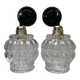 Pair of antique glass wall sconces