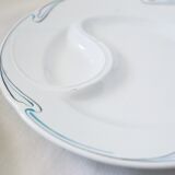 Set of 5 asparagus plates, Hamage, 1930, French manufacture, rare, art deco