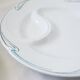 Set of 5 asparagus plates, Hamage, 1930, French manufacture, rare, art deco