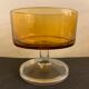 12 Luminarc cups in orange glass, France, 1970