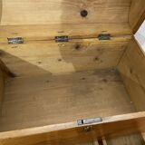 Old travel trunk, with 3 small drawers