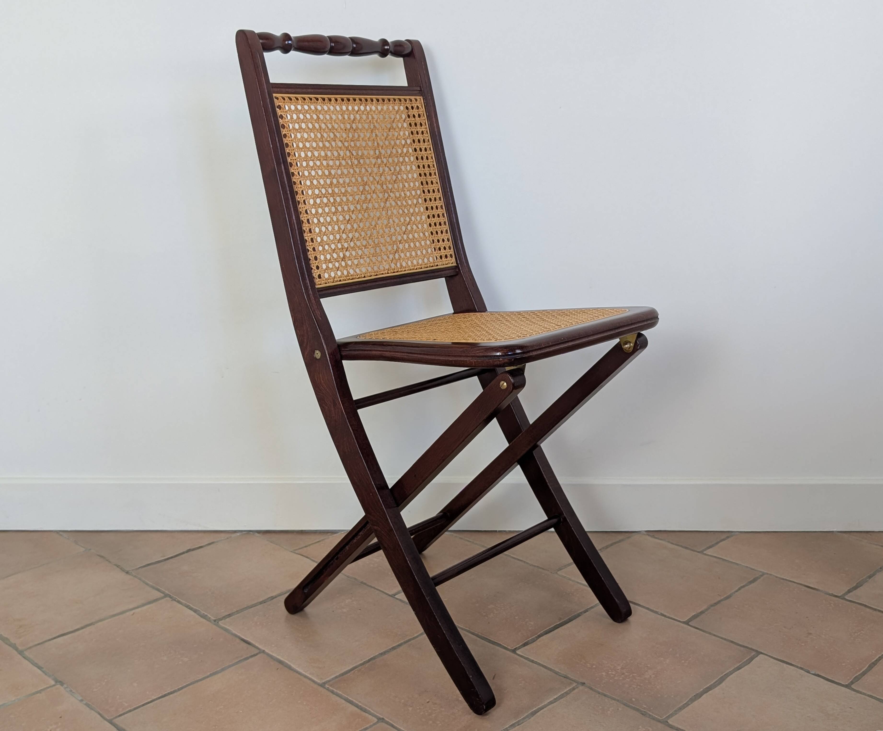 Set of 5 caned chairs