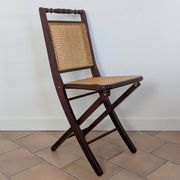Set of 5 caned chairs