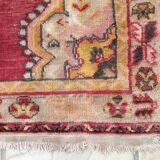Tapis patiné orient laine fait mai 166 cm x 95 cm