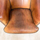 Vintage sheep leather tub club chair apeldoorn
