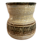 Stoneware vase signed Giraud