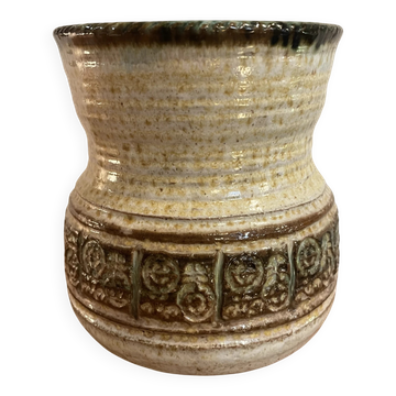 Vase en grès signé Giraud