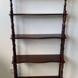 Library - turned wooden shelf