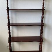 Library - turned wooden shelf