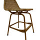 Suite of six vintage bar stools in rattan design Rohe 1960