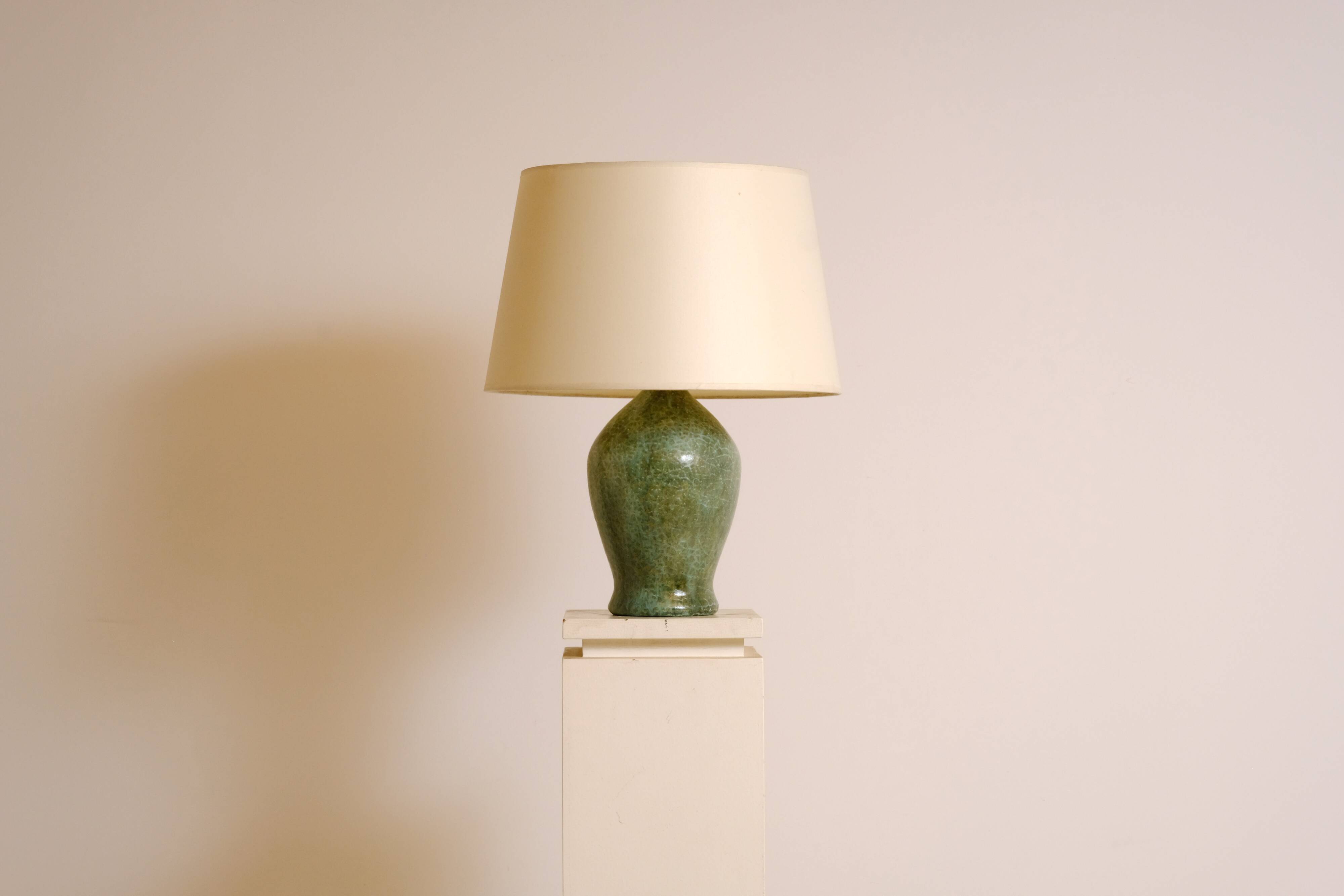 Ceramic lamp by Jacques SERRE 1970's