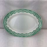 Plat ancien artisanal made in france digoin Sarreguemines