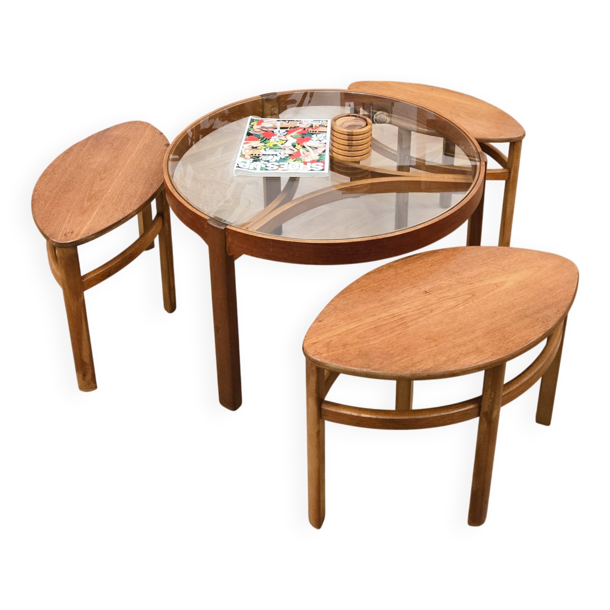 Trinity round coffee table by Nathan
