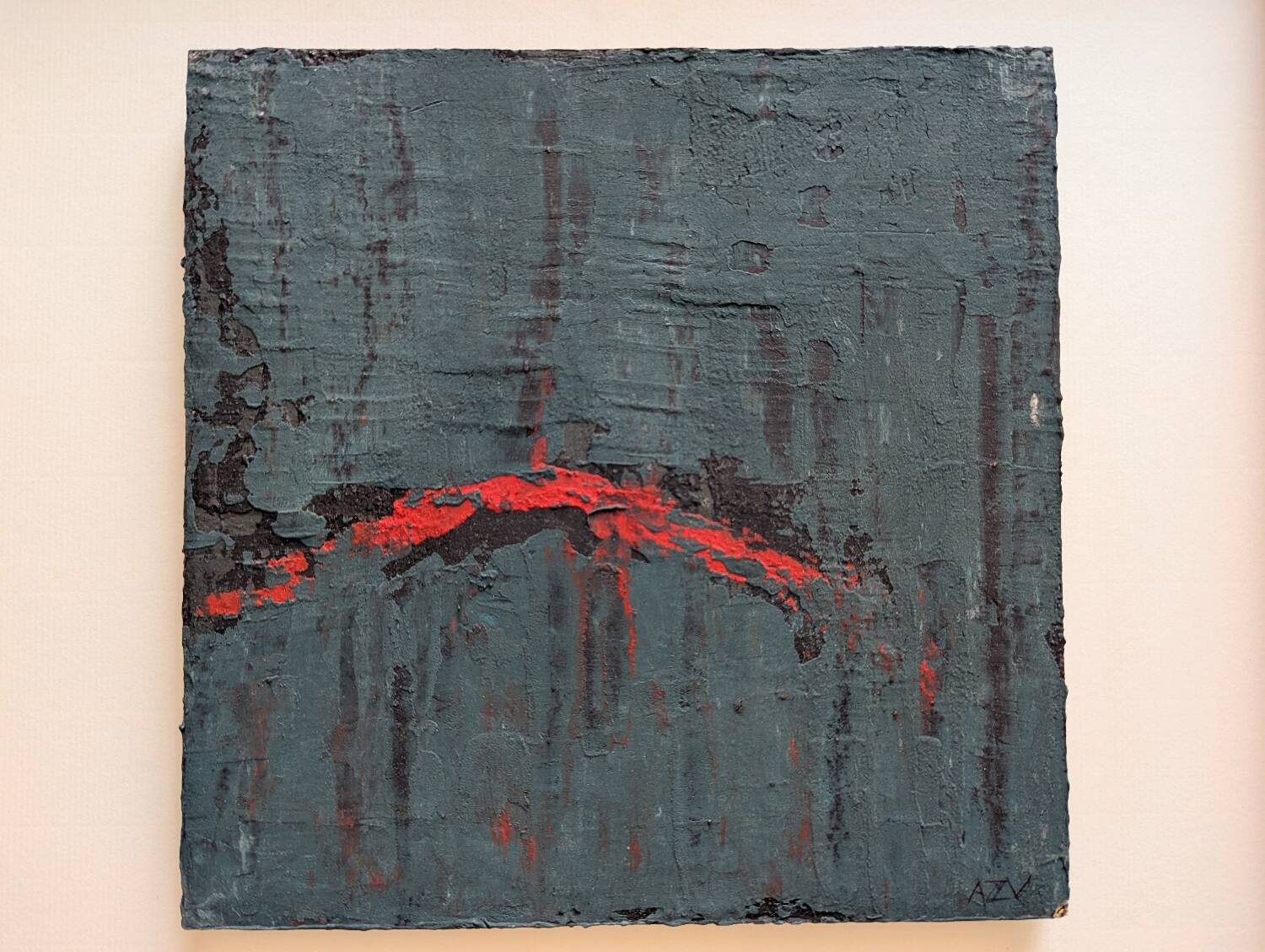 Abstract landscape painting by Anneke Zelmar Valcke