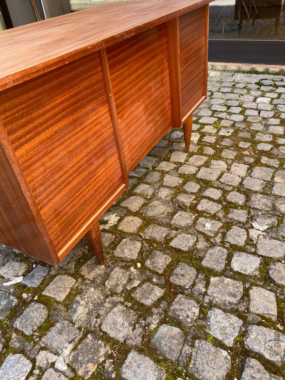 Scandinavian wooden desk from the 50s/60s, 140cm