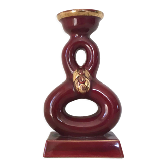 Candlestick ceramic art of bordeaux 1930