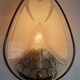 Pair of vintage art deco style glass wall sconces