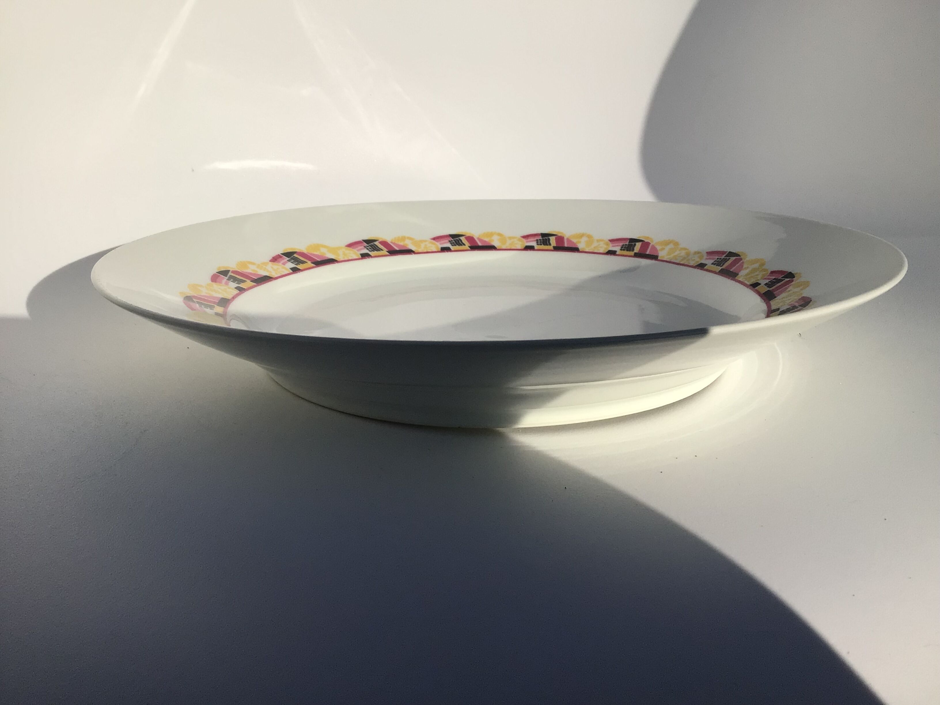 Hollow dish Limoges porcelain art deco