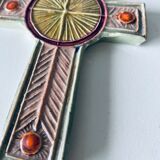Ceramic wall cross signed Taburet
