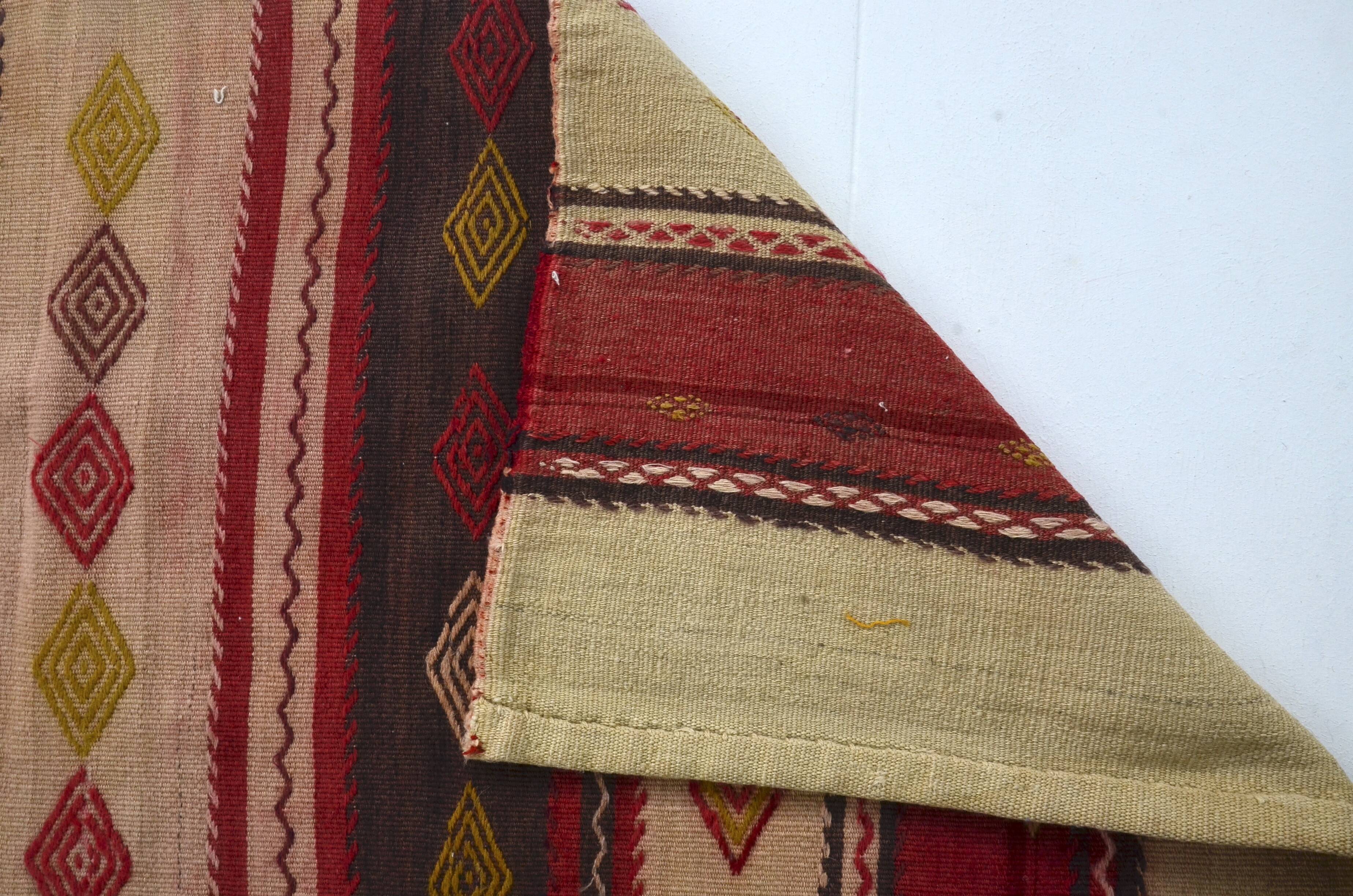 Neutral Vintage Kilim Runner sku 3065