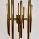 Mid-century design brass floor lamp, 1980s in style of Gaetano Sciolari