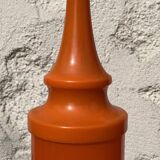 Vintage pendant lamp in orange opaline, 1970