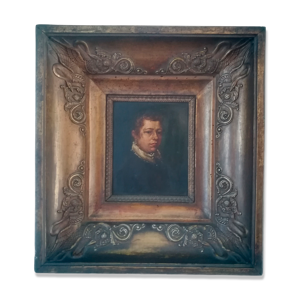 Portrait à l'huile époque Empire