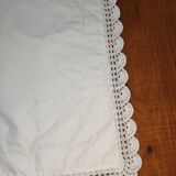 Vintage monogrammed pillowcase
