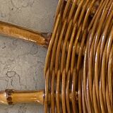 Rattan sun mirror