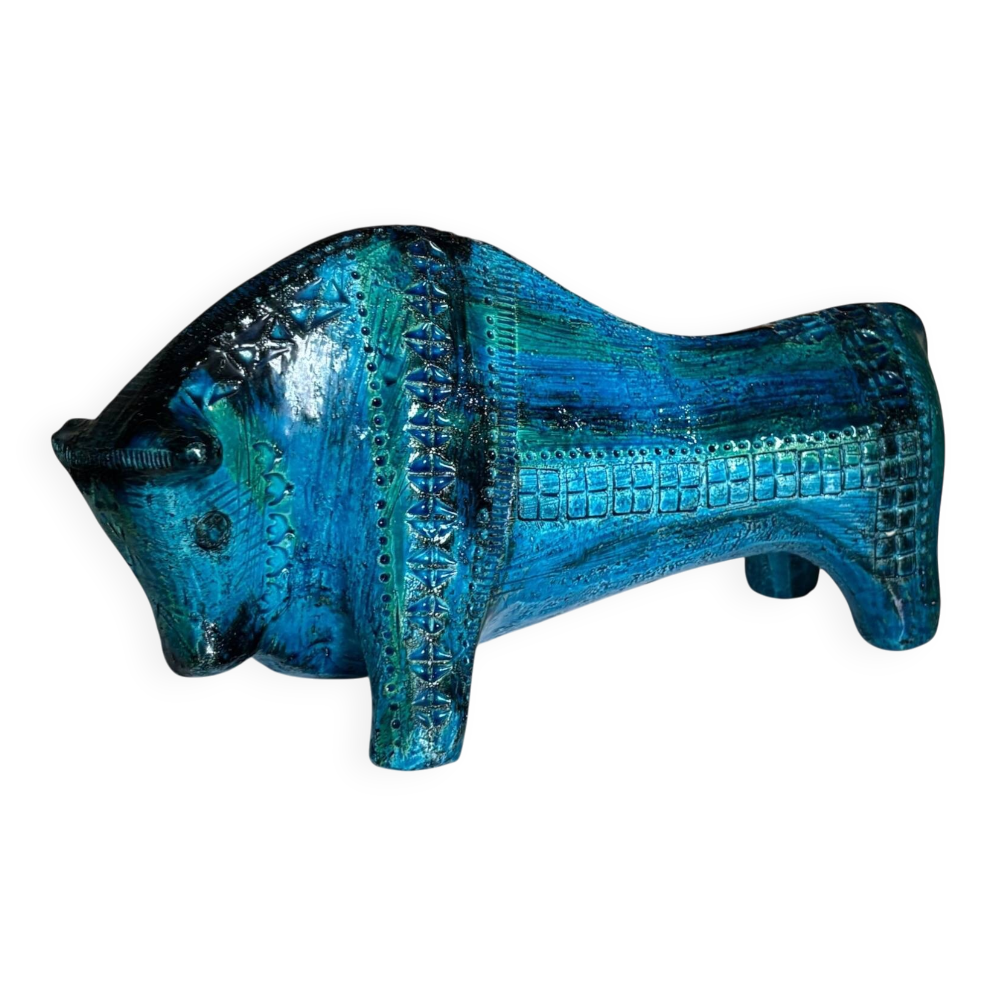 Sculptural bull by Aldo Londi for Bitossi Ceramiche, Italy 1960