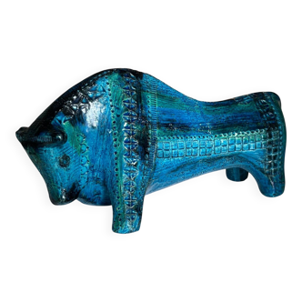 Sculptural bull by Aldo Londi for Bitossi Ceramiche, Italy 1960