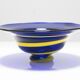 Blue art glass bowl, 1960s