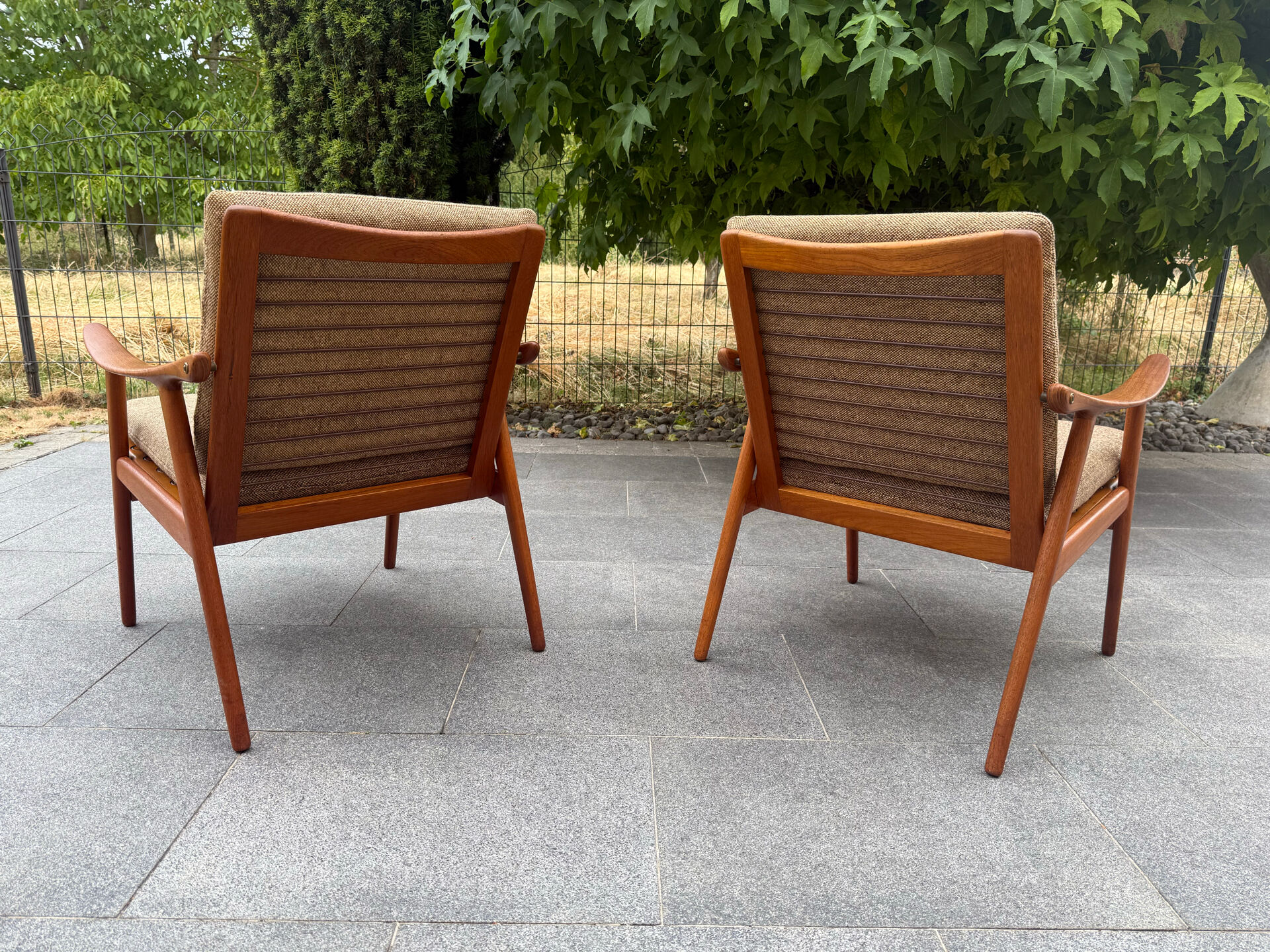 2 Scandinavian armchairs Fredrik Kayser 1960