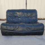 2 seater leather sofa 1970