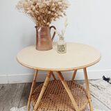 Rattan round table