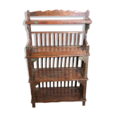 Etagère tribale en teck birman ancien