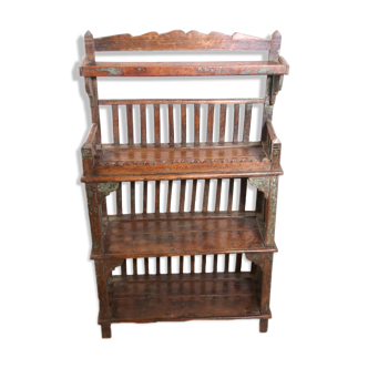 Tribal shelf in ancient Burmese teak
