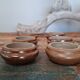 Petits pots a beurre en grés