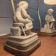 Pair of Louis XVI style bedside lamps, late 19th century