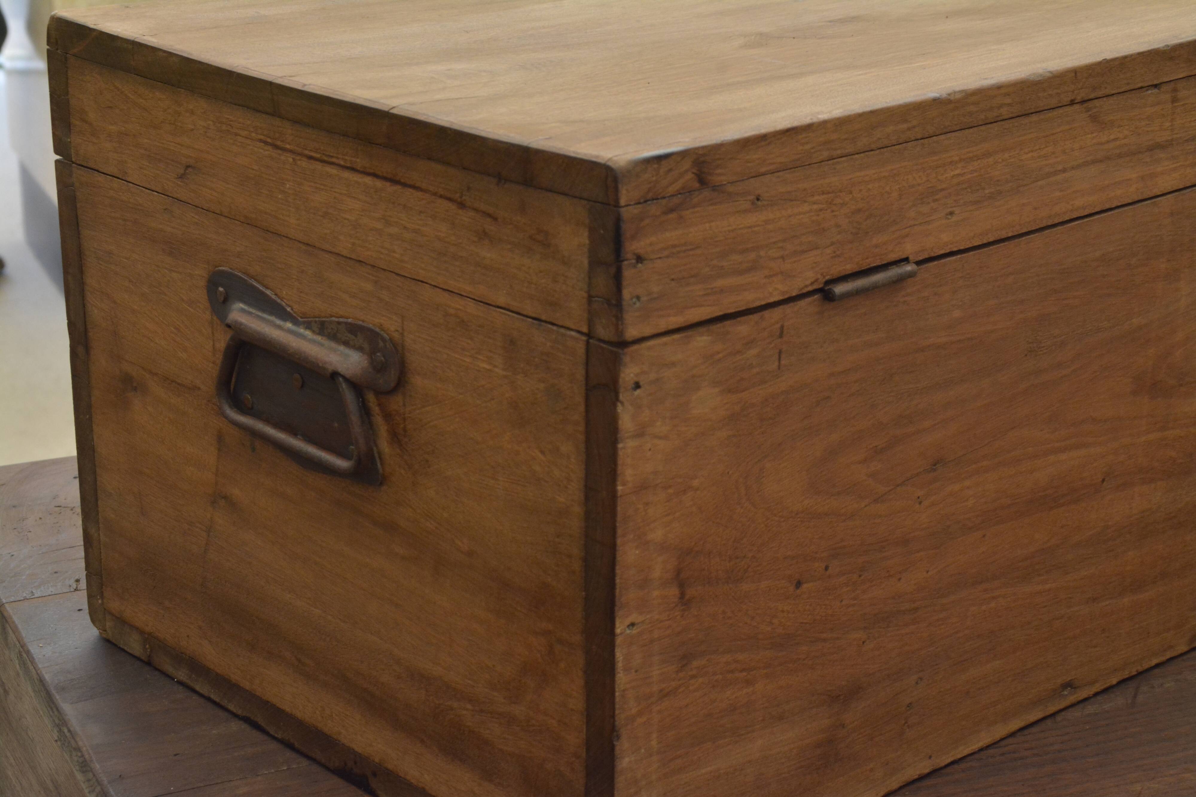 Walnut travel chest