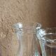 Pair of vintage carved glass vases