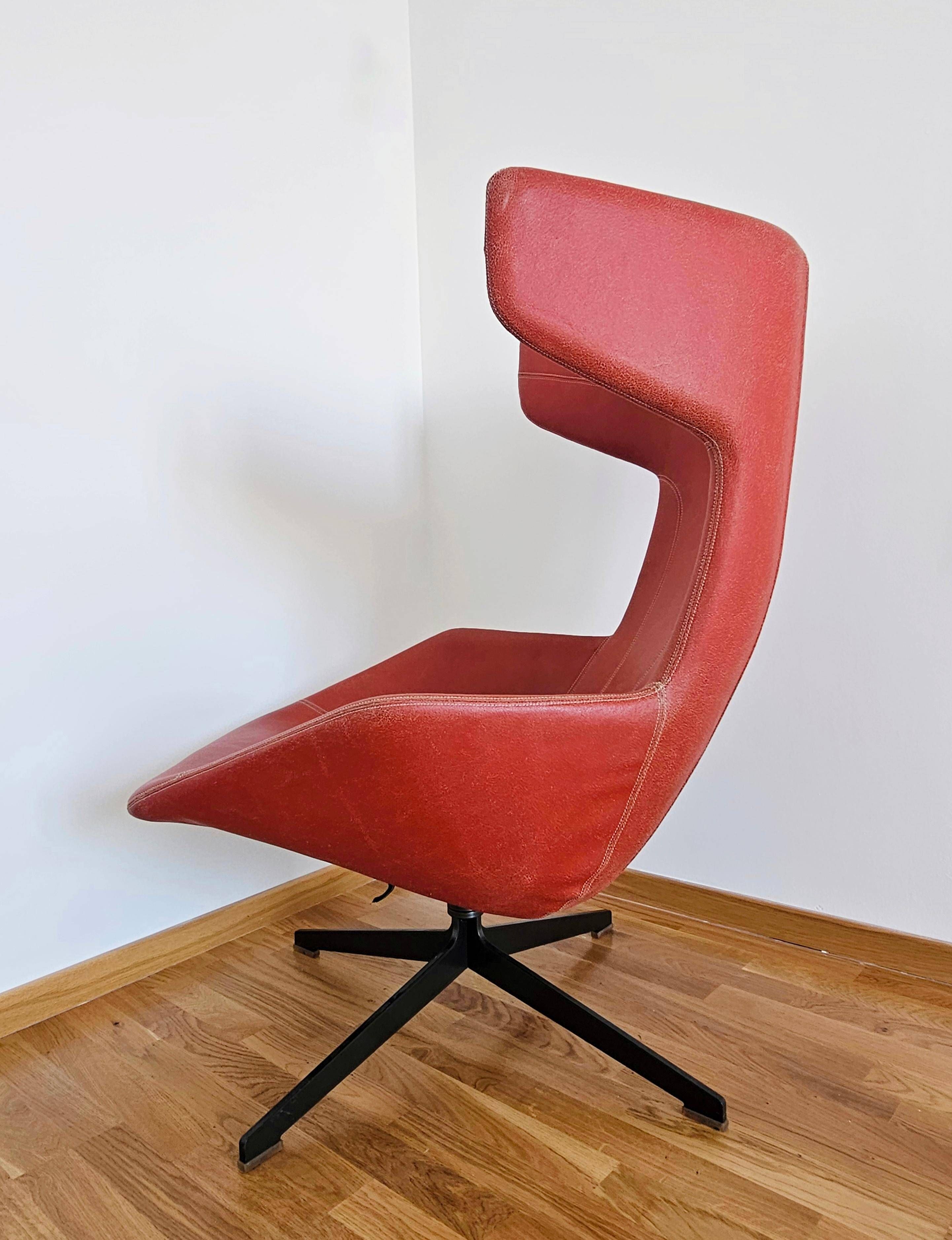 "Take a line for a walk" Armchair and Ottoman Alfredo Haberli for Moroso