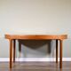 Midcentury nathan oblong teak extending table