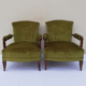 Set of 2 armchairs and ottoman 1940